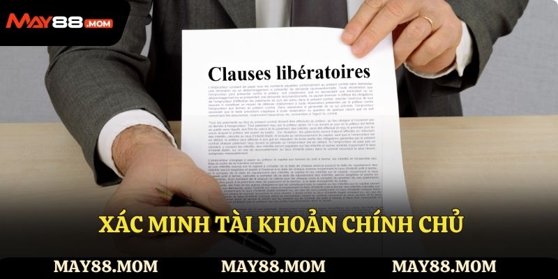 Xác minh tài khoản chính chủ
